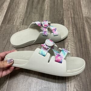 Chaco Chillos Tie-Dye Slide Sandals – Kids-Junior Size 6